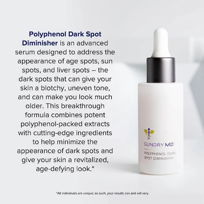 Gundry MD Polyphenol Dark Spot Diminisher Serum 2 Pack of 1oz 30ml